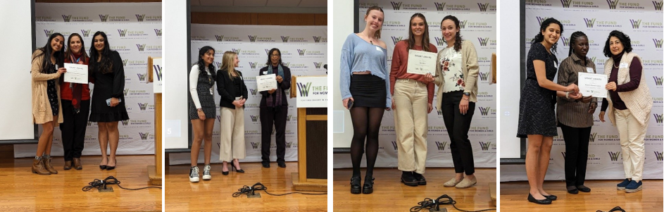 The Fund's Girls Advisory Board awarding grants