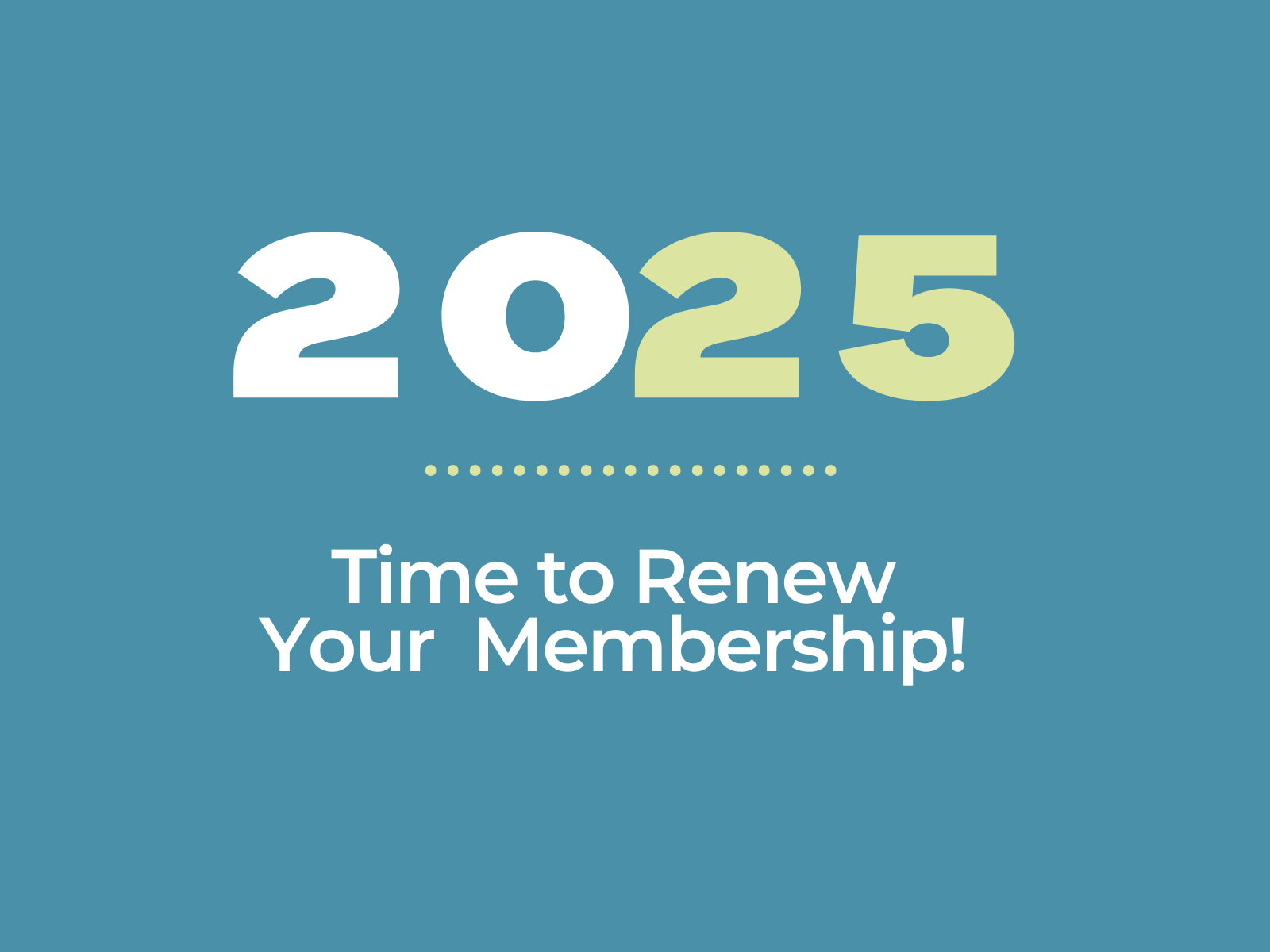 2025 Membership Renewal