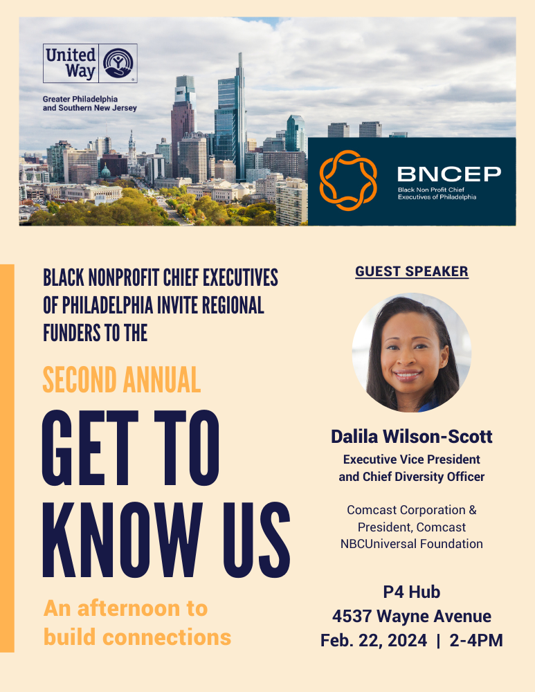 BNCEP's 2nd Annual "Get to Know Us" Event invitation