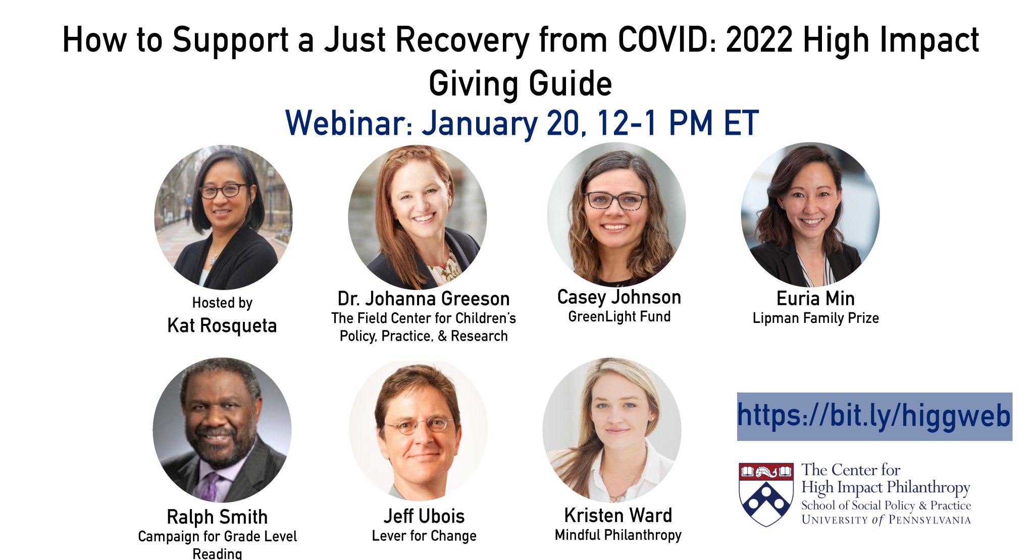 Webinar: 2022 High Impact Giving Guide Launch: How to Support a Just Recovery from COVID