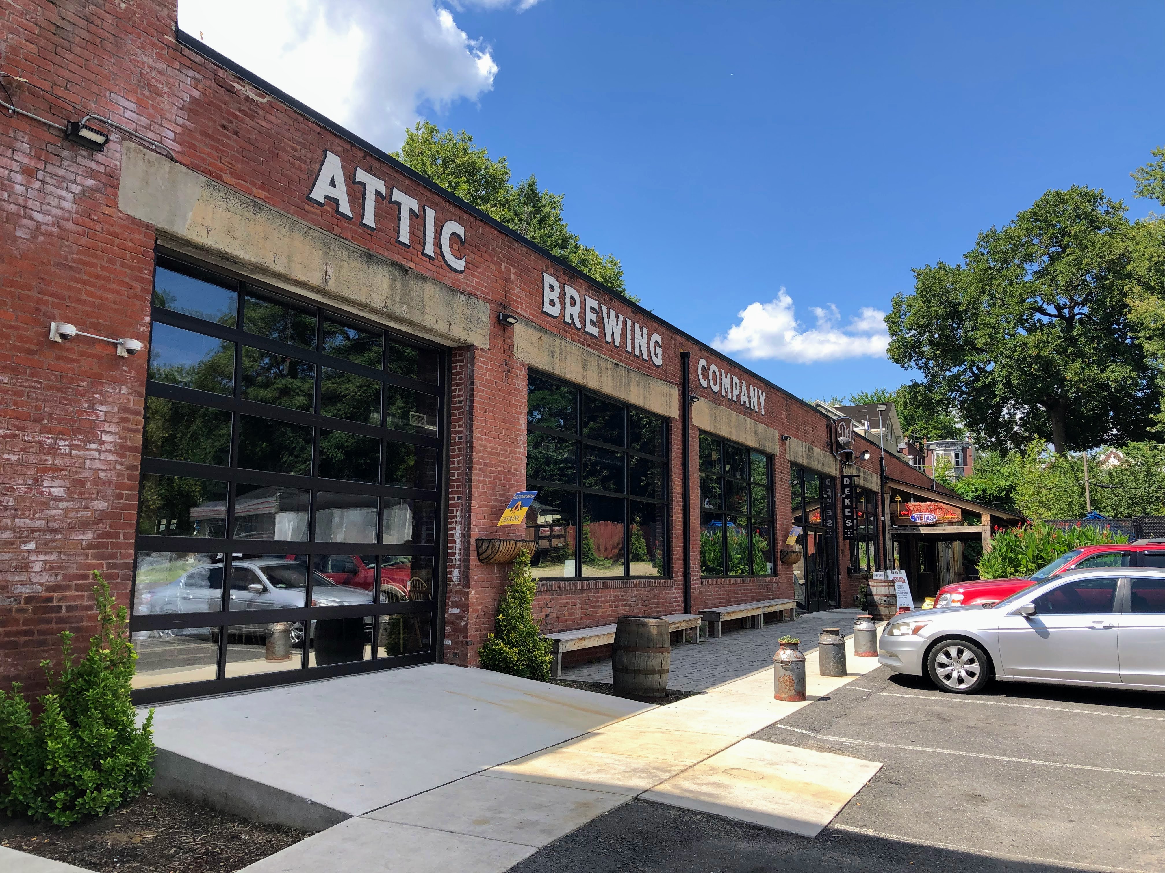 Exterior of Attic Brewing Company