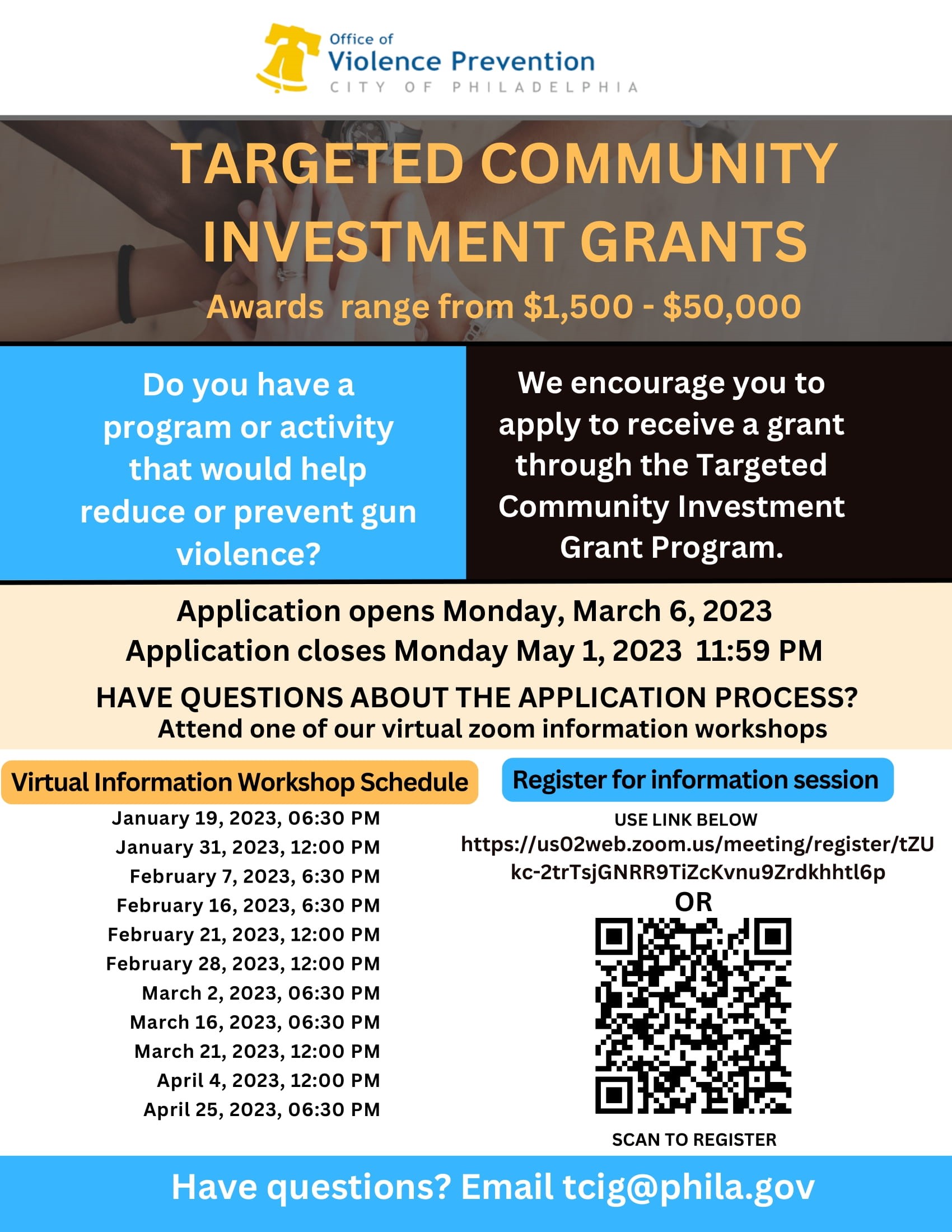 2023 Targeted Community Investment Grants