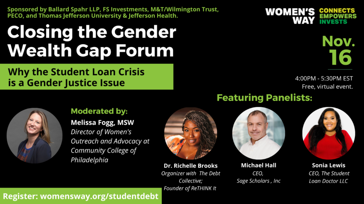 Closing the Gender Wealth Gap Forum: Why the Student Loan Crisis is a Gender Justice Issue