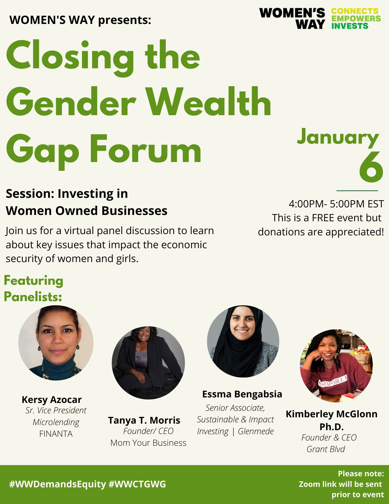 WW Gender Wealth Gap Forum