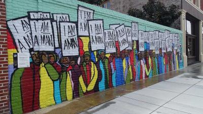 I Am A Man Mural